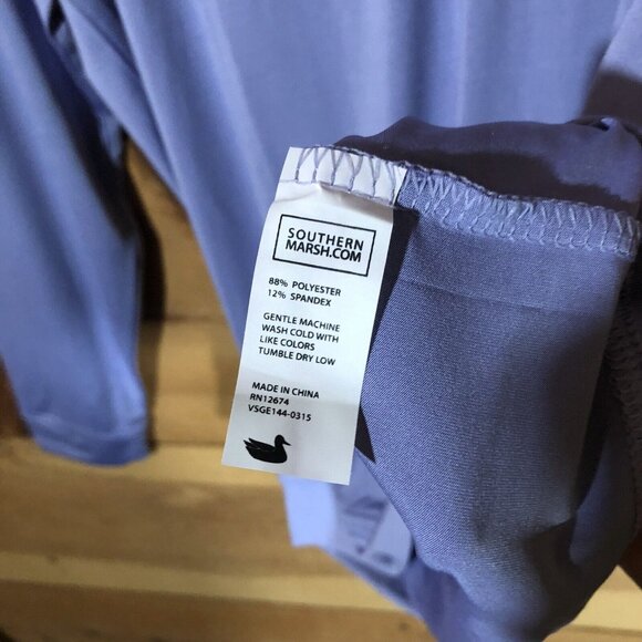 NEW Southern Marsh Half Moon Performance 1/4 ZipPullover Mens Size Small Purple - Picture 7 of 12